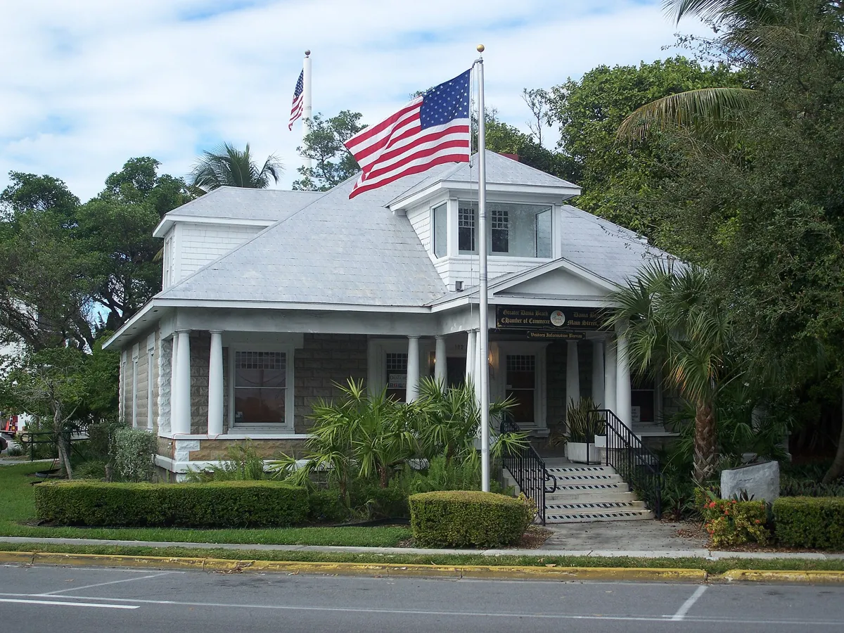 The Nyberg-Swanson House, a historic frame house in Dania Beach