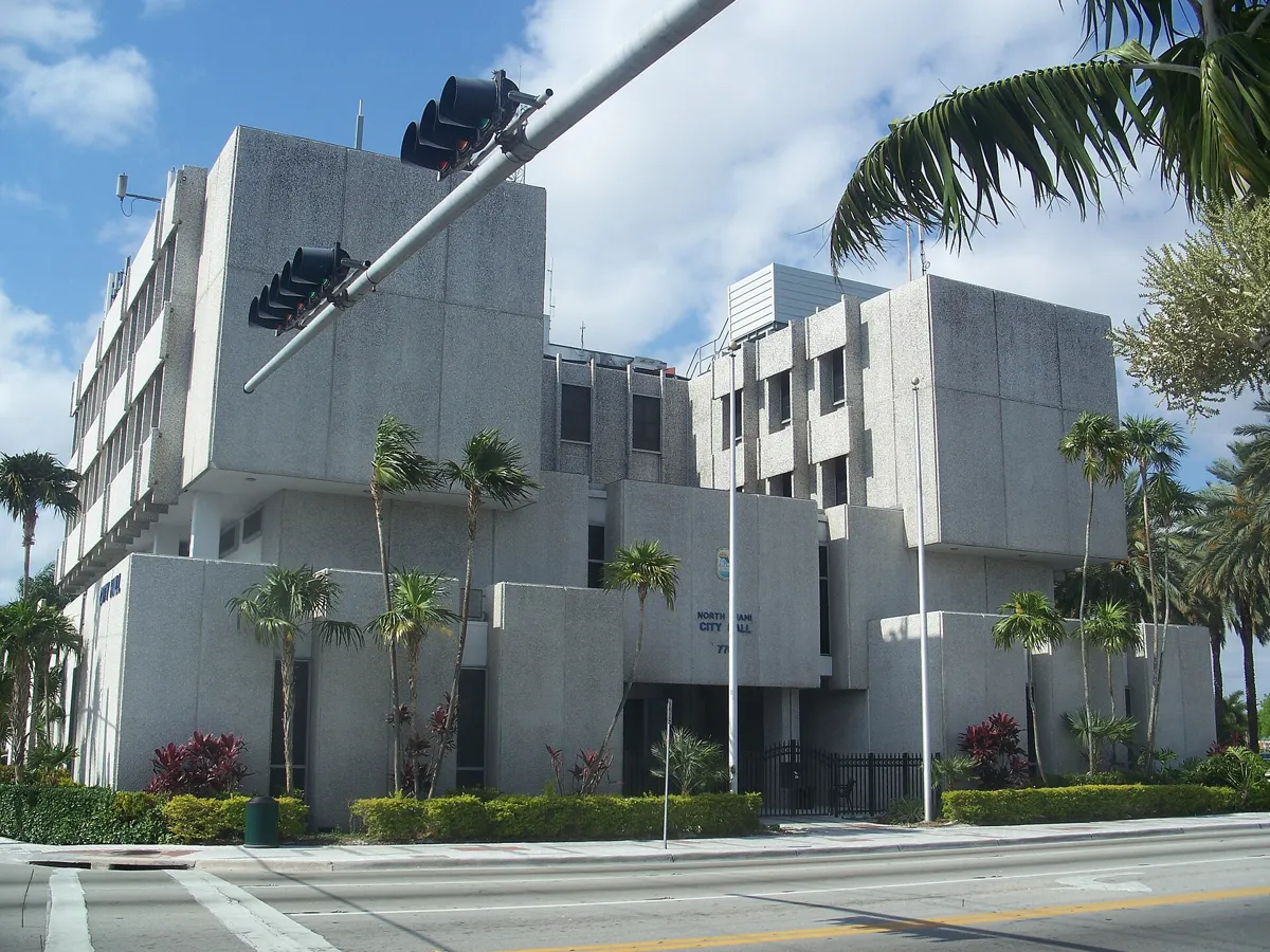 North Miami City Hall on a clear day
